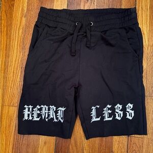 Galaxy By Harvic Black Graphic Men's Athletic Shorts